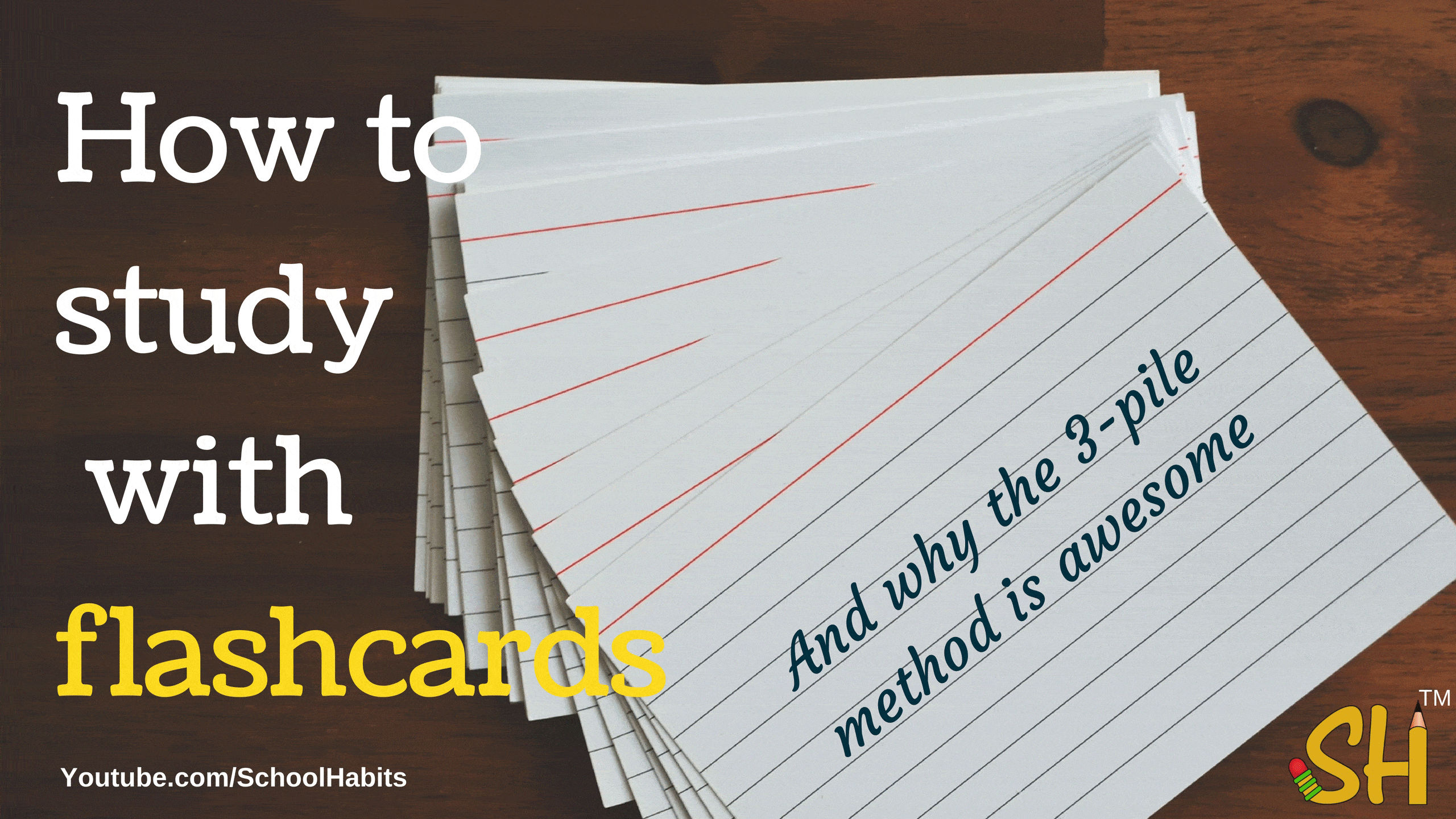 How to study with flashcards The 3pile method SchoolHabits