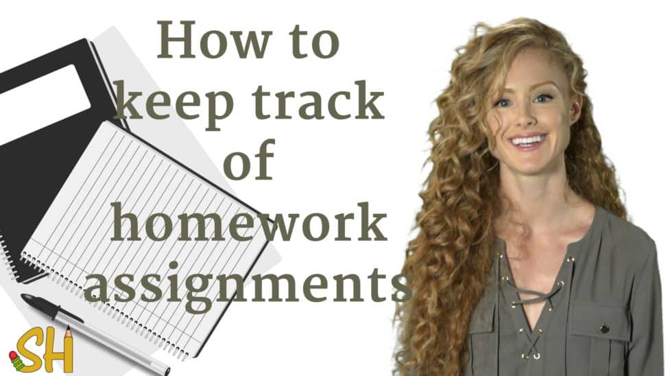 how to keep track of homework assignments