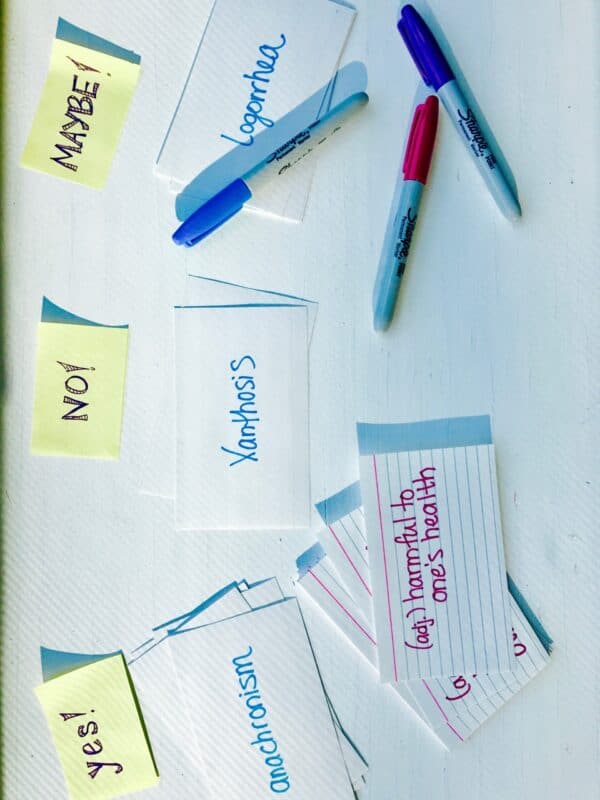 Flashcards for studying SchoolHabits