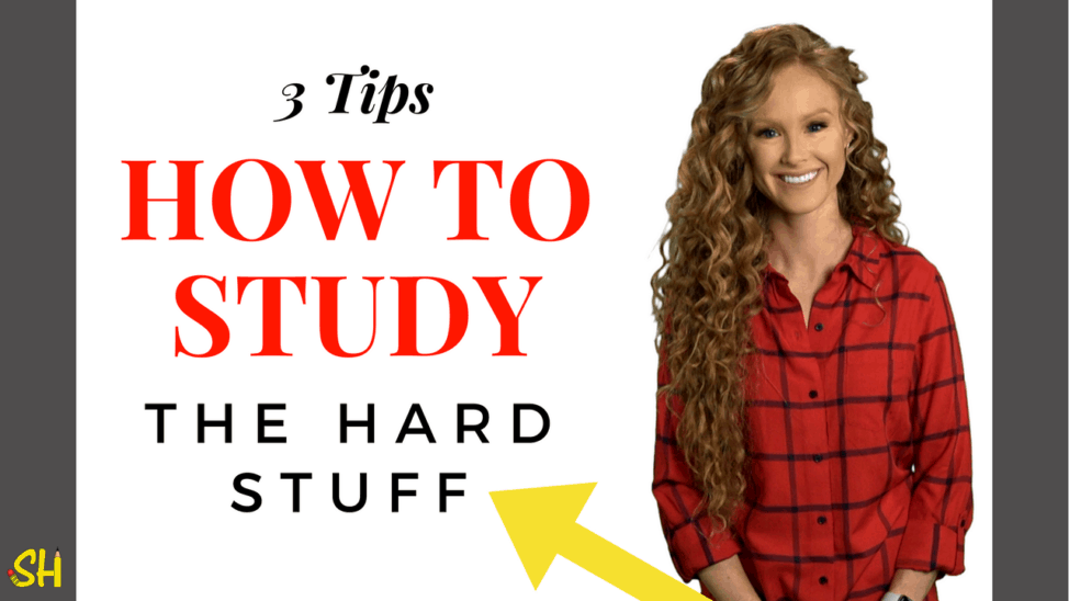 how to study hard material