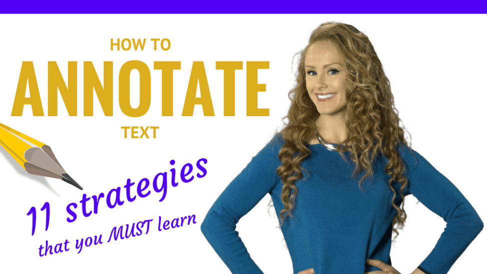 how to annotate text while reading