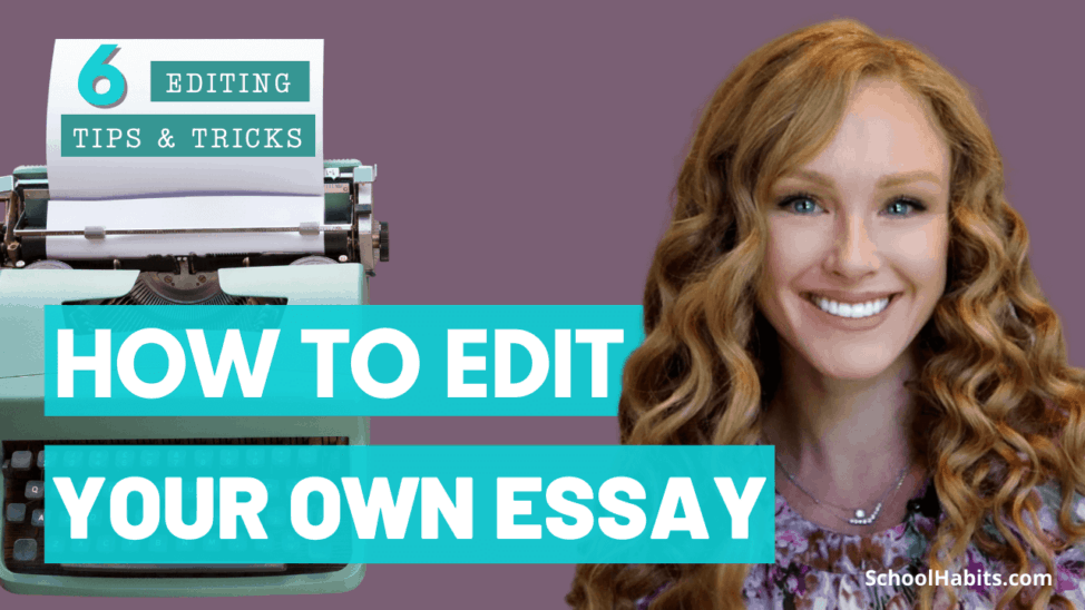 how to edit your own essay