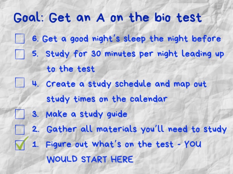 How to set goals and meet them using reverse engineering - SchoolHabits