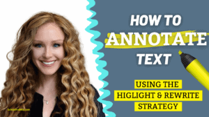 how to annotate text highlight