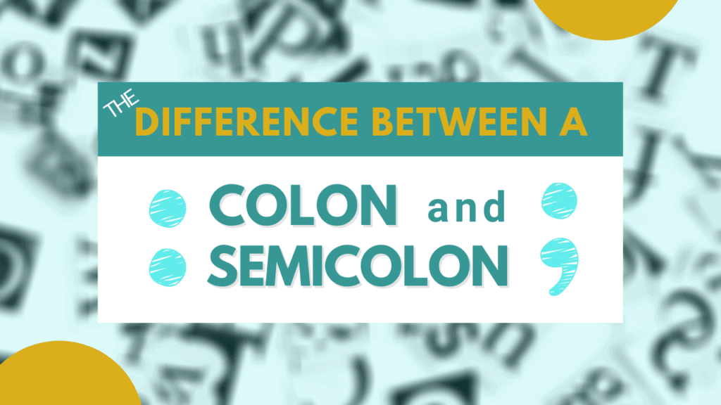what's the difference between a colon and semicolon