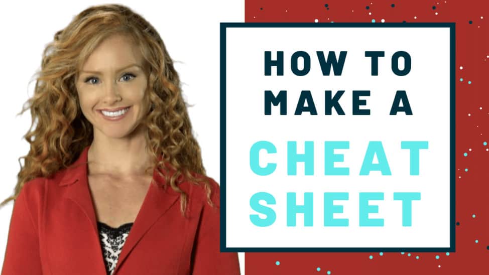 How to make a cheat sheet thumbnail