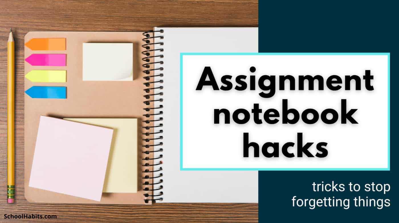 write your assignments on a notebook
