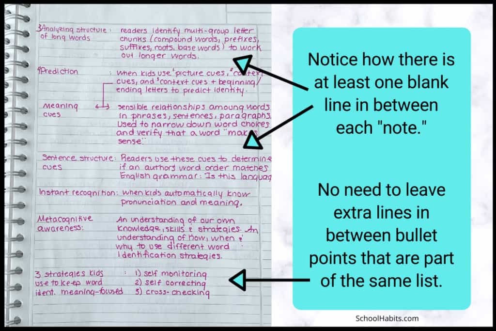 7 note organization ideas SchoolHabits