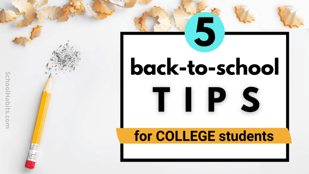 back to school tips for college students