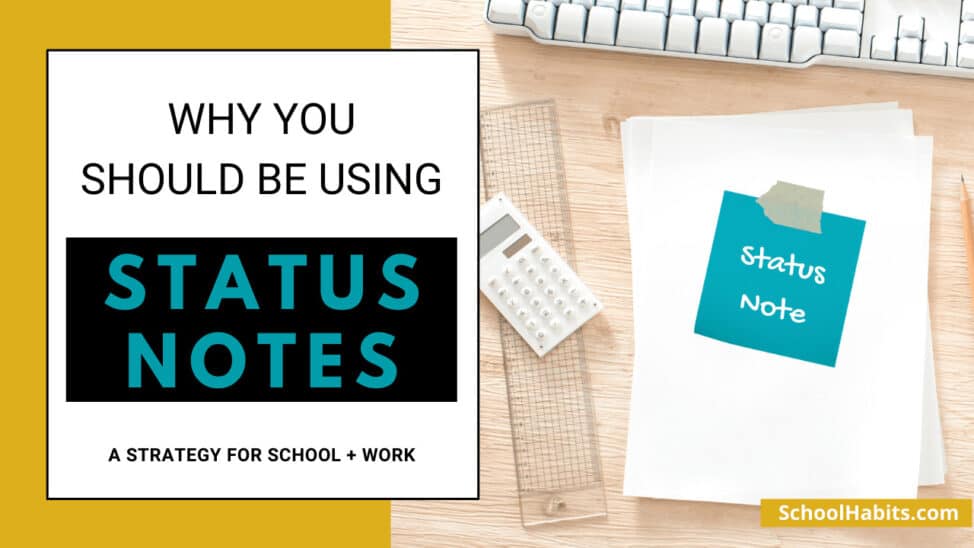 how to write a status note