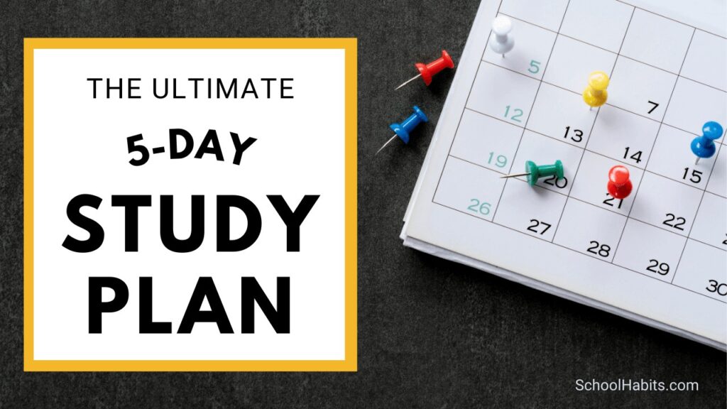 5-day study plan