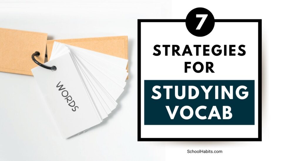 7 strategies for studying vocab