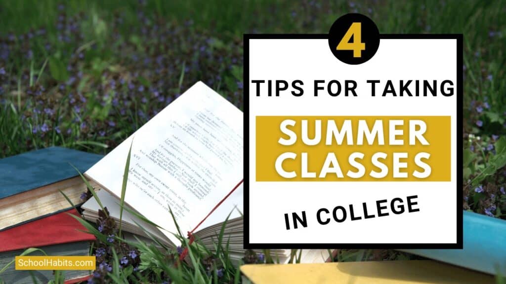 4 Tips For Taking Summer Classes In College SchoolHabits