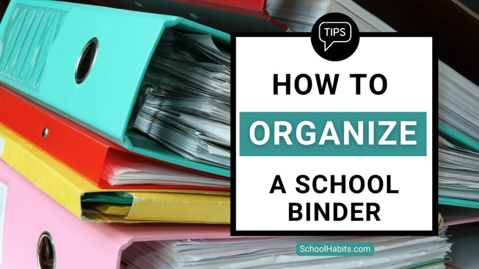how to organize a school binder