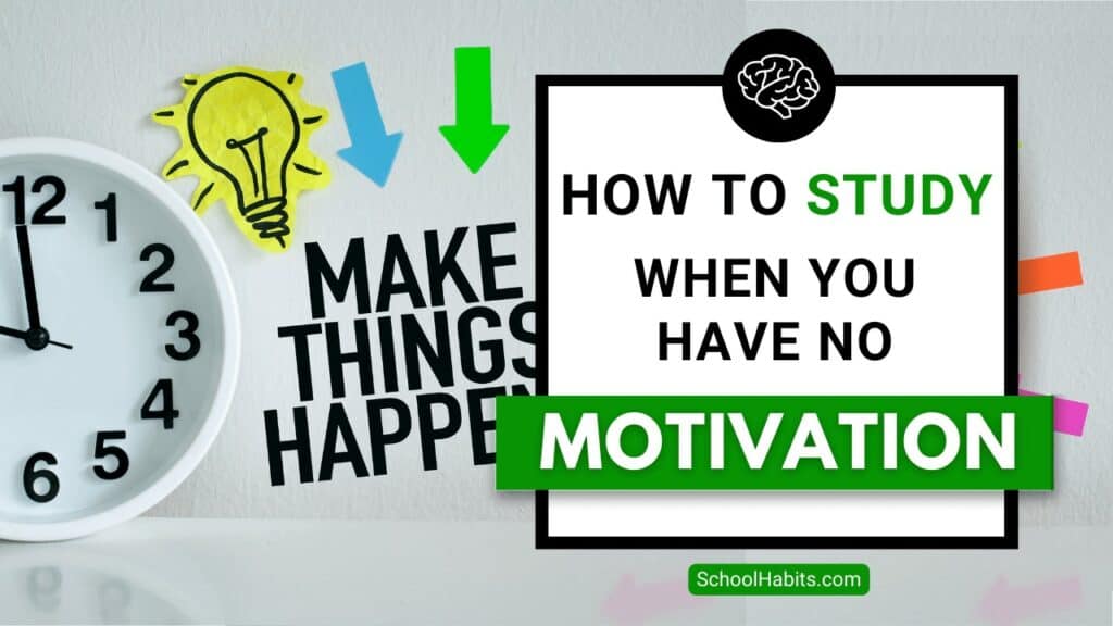 how to study when you have no motivation blog cover