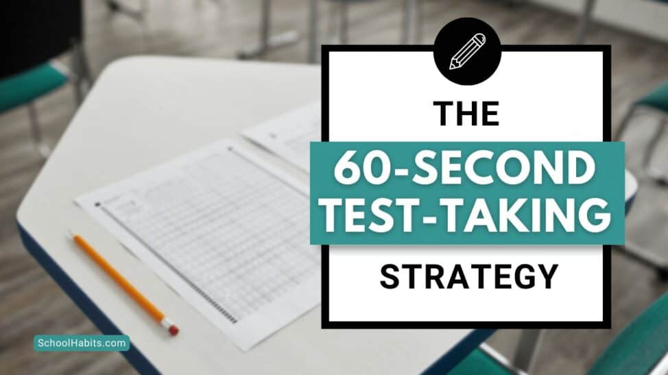 test taking tip 60-second test taking strategy