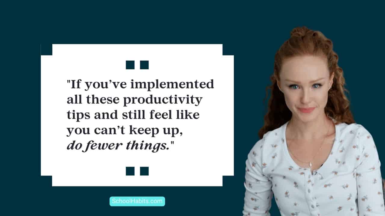 24 productivity tips for students - SchoolHabits