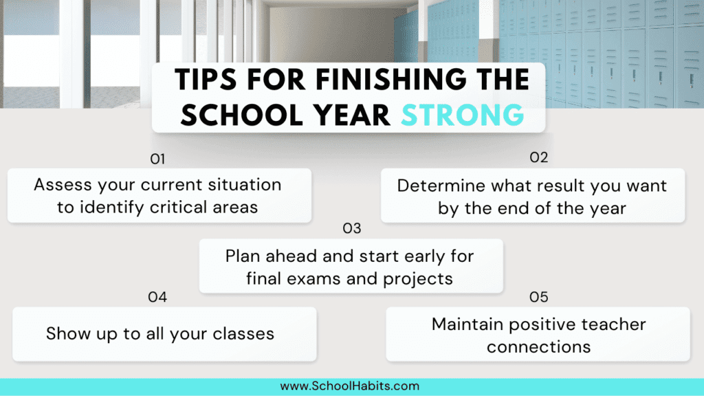 5 tips for finishing the school year strong infographic 