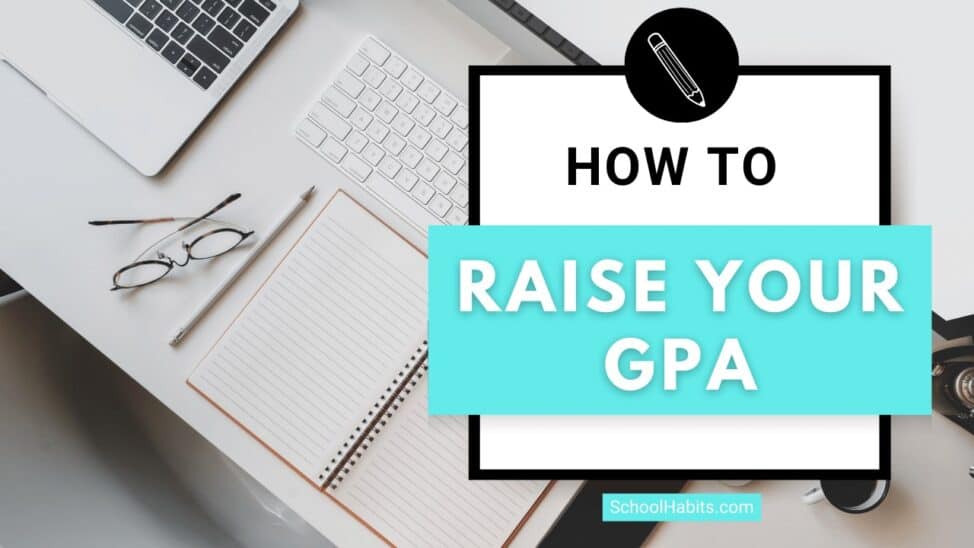 how to raise your GPA cover image with words on desk background