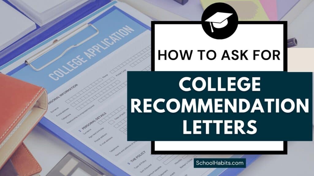 how to ask for college recommendation letters blog post cover