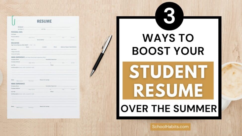 3 ways to boost your student resume over the summer blog post image