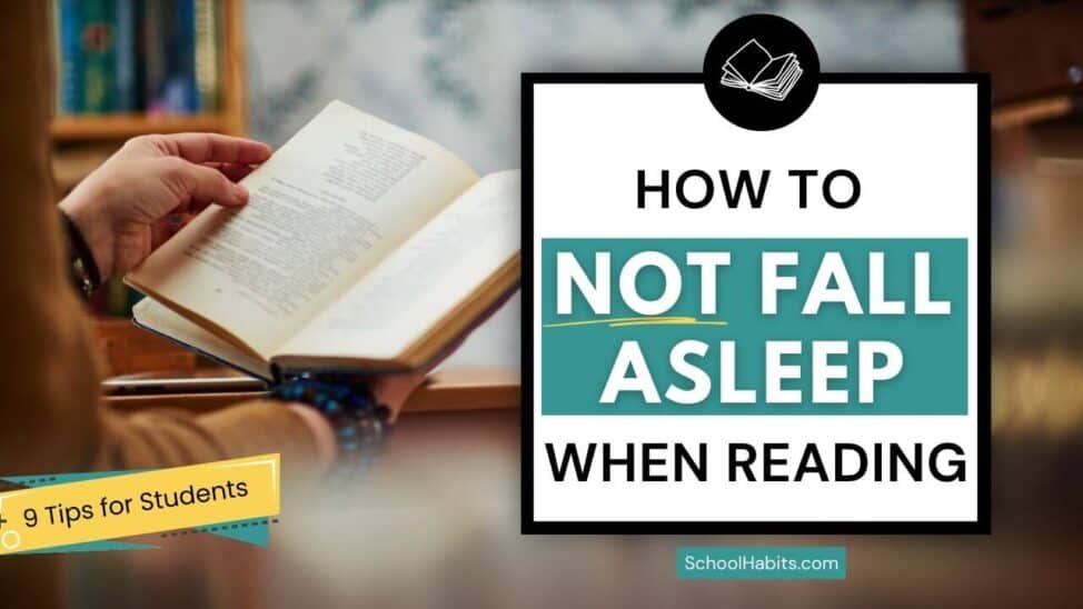 how to not fall asleep when reading