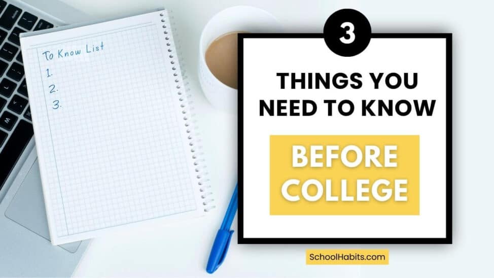 3 things you need to know before going to college with pen and paper