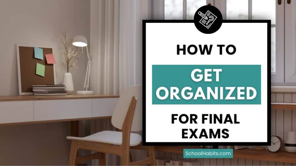 how to get organized for final exams blog cover