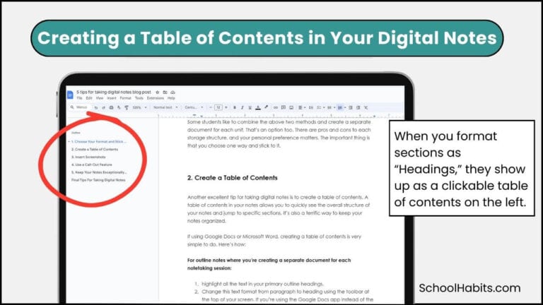5 Tips for Taking Digital Notes - SchoolHabits