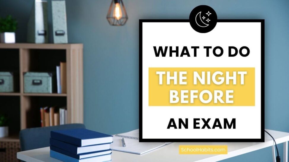 what to do the night before an exam cover image