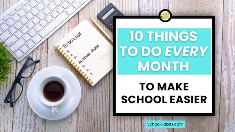 10 Things to Do at the Beginning of Every Month to Make School Easier ...
